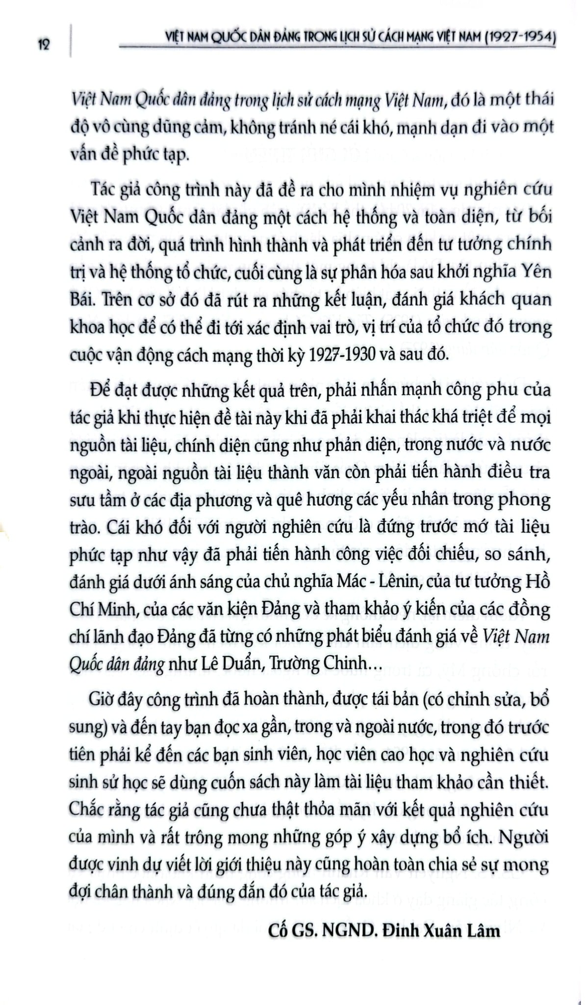 Việt Nam Quốc Dân Đảng Trong Lịch Sử Cách Mạng Việt Nam (1927-1954) - GS.TS. Nguyễn Văn Khánh