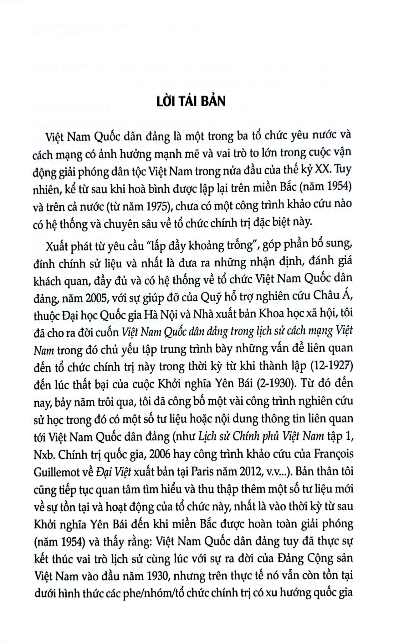 Việt Nam Quốc Dân Đảng Trong Lịch Sử Cách Mạng Việt Nam (1927-1954) - GS.TS. Nguyễn Văn Khánh