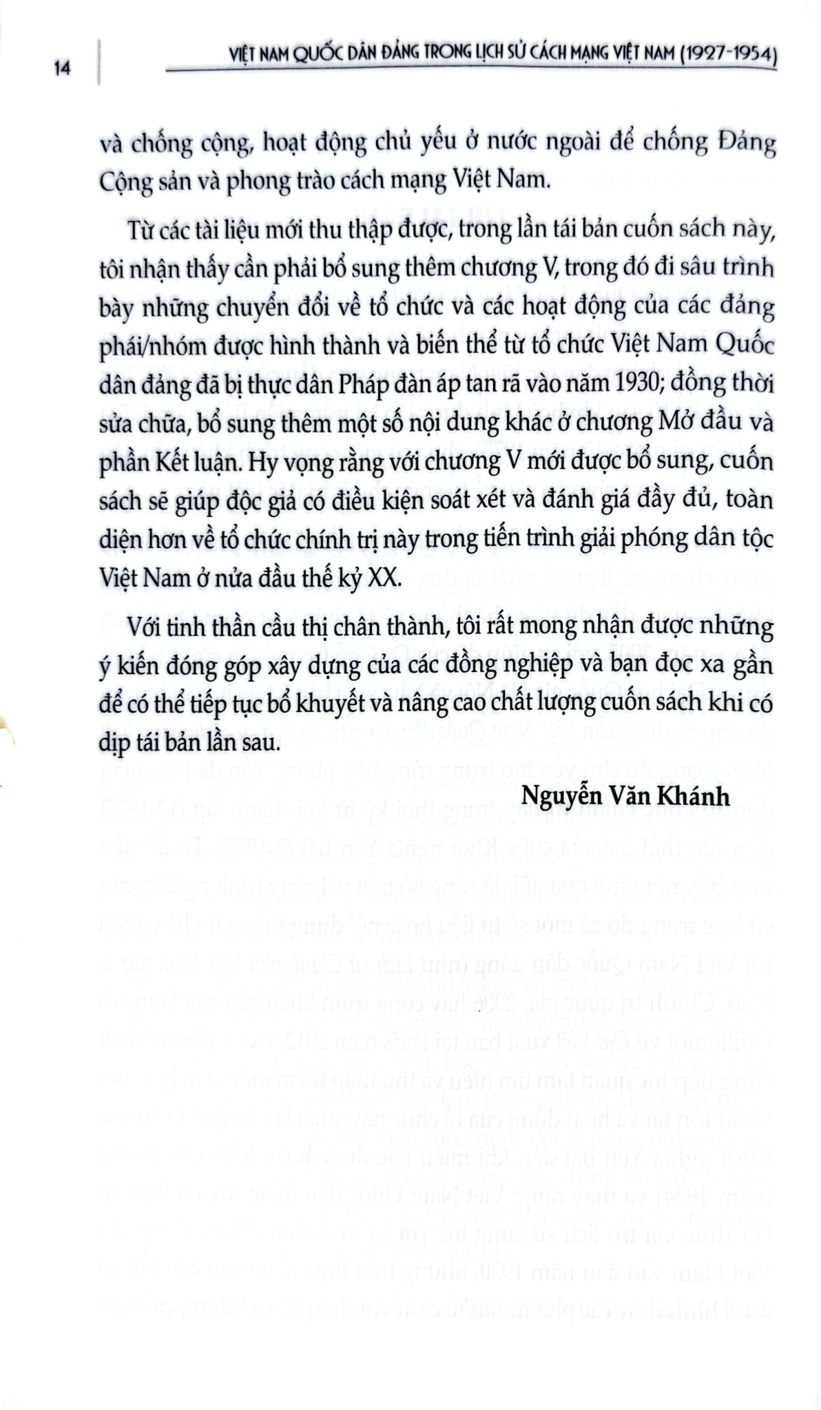 Việt Nam Quốc Dân Đảng Trong Lịch Sử Cách Mạng Việt Nam (1927-1954) - GS.TS. Nguyễn Văn Khánh