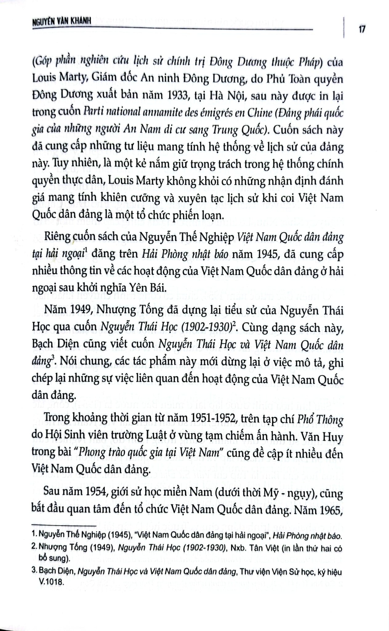 Việt Nam Quốc Dân Đảng Trong Lịch Sử Cách Mạng Việt Nam (1927-1954) - GS.TS. Nguyễn Văn Khánh