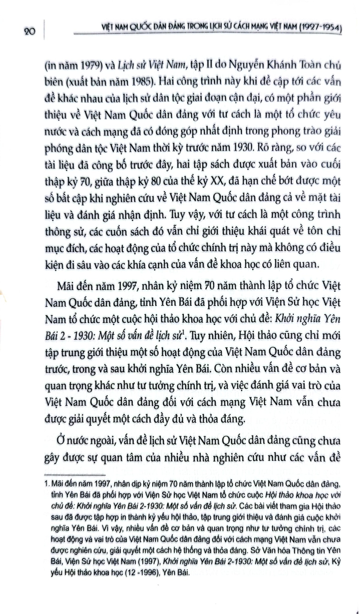 Việt Nam Quốc Dân Đảng Trong Lịch Sử Cách Mạng Việt Nam (1927-1954) - GS.TS. Nguyễn Văn Khánh