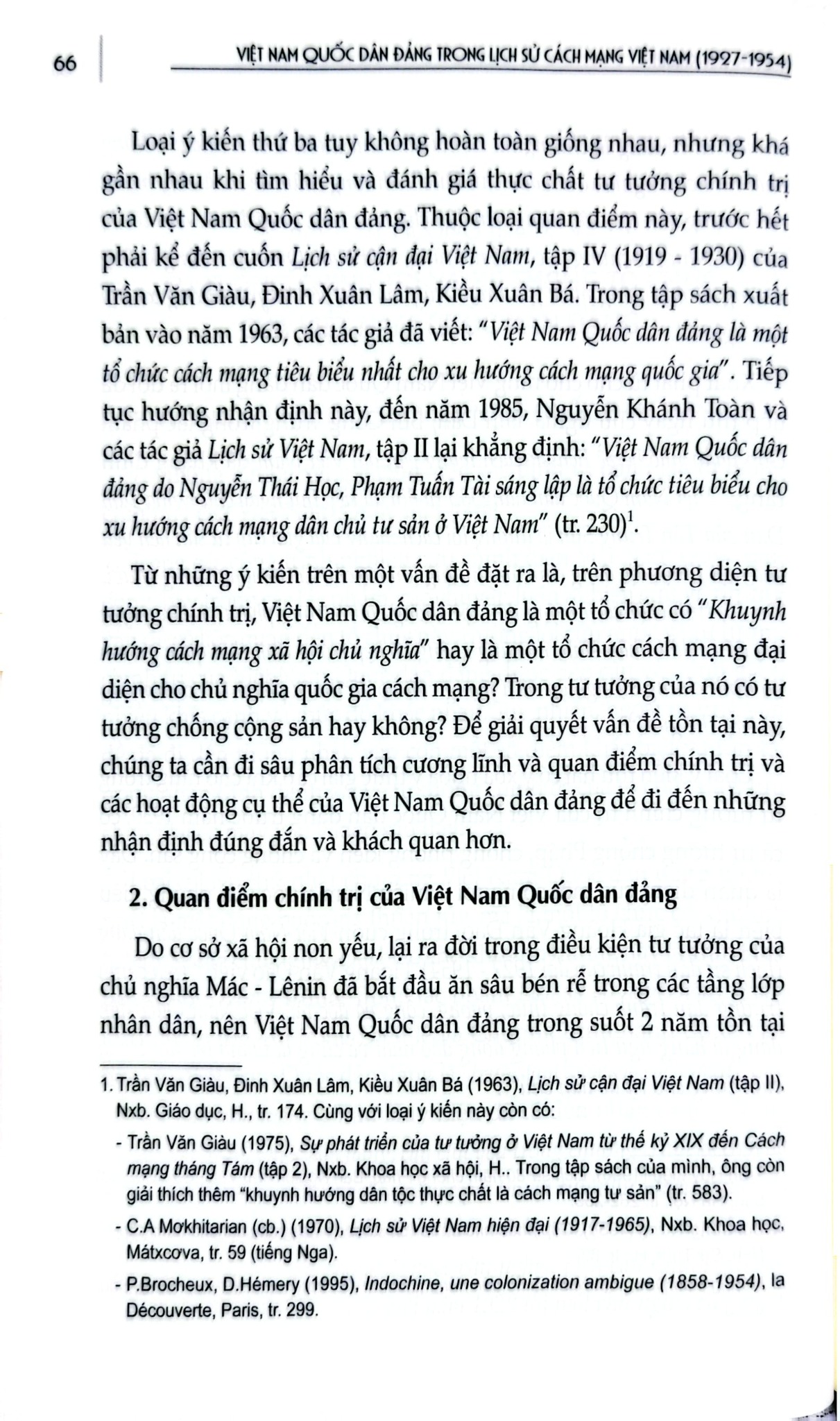 Việt Nam Quốc Dân Đảng Trong Lịch Sử Cách Mạng Việt Nam (1927-1954) - GS.TS. Nguyễn Văn Khánh