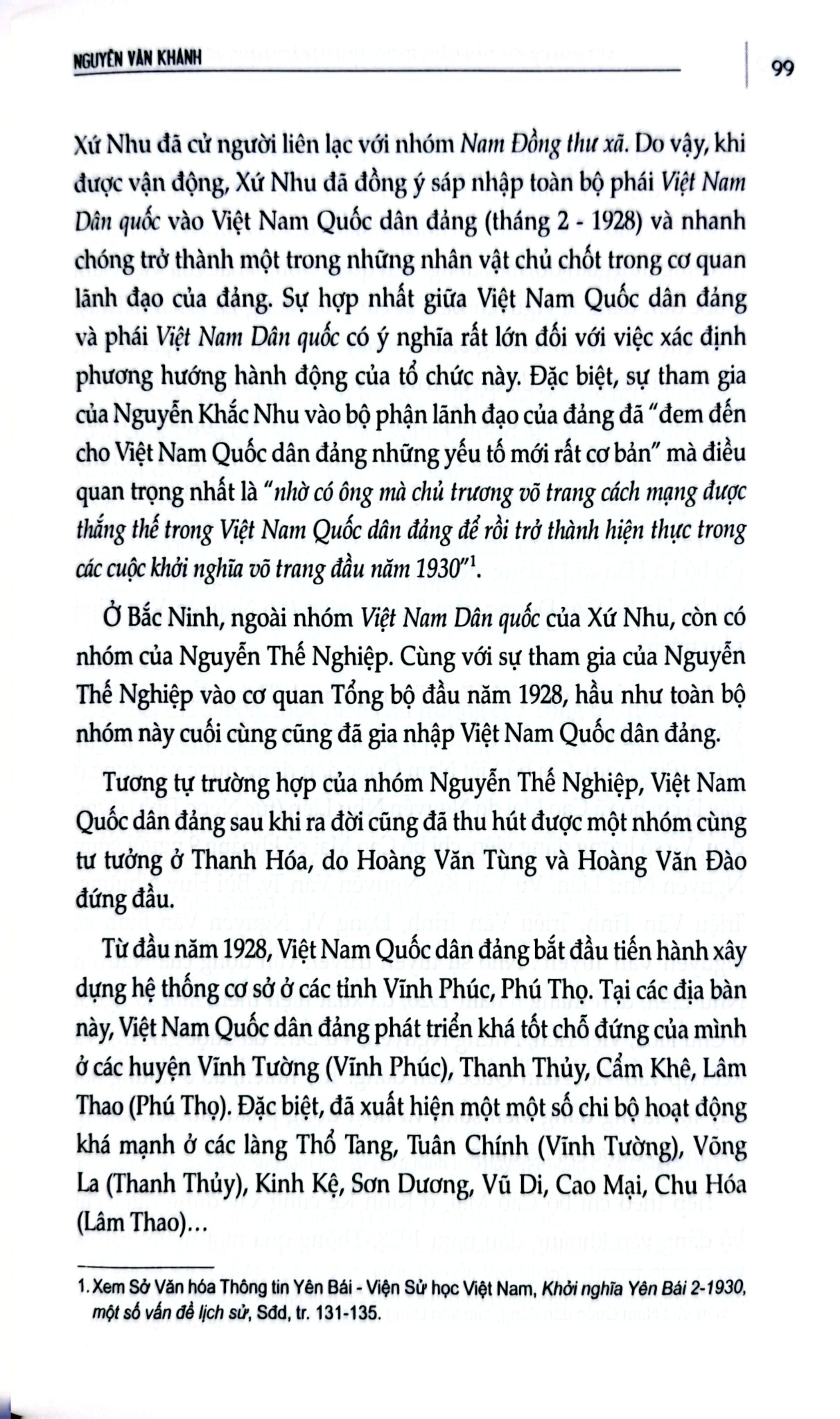 Việt Nam Quốc Dân Đảng Trong Lịch Sử Cách Mạng Việt Nam (1927-1954) - GS.TS. Nguyễn Văn Khánh