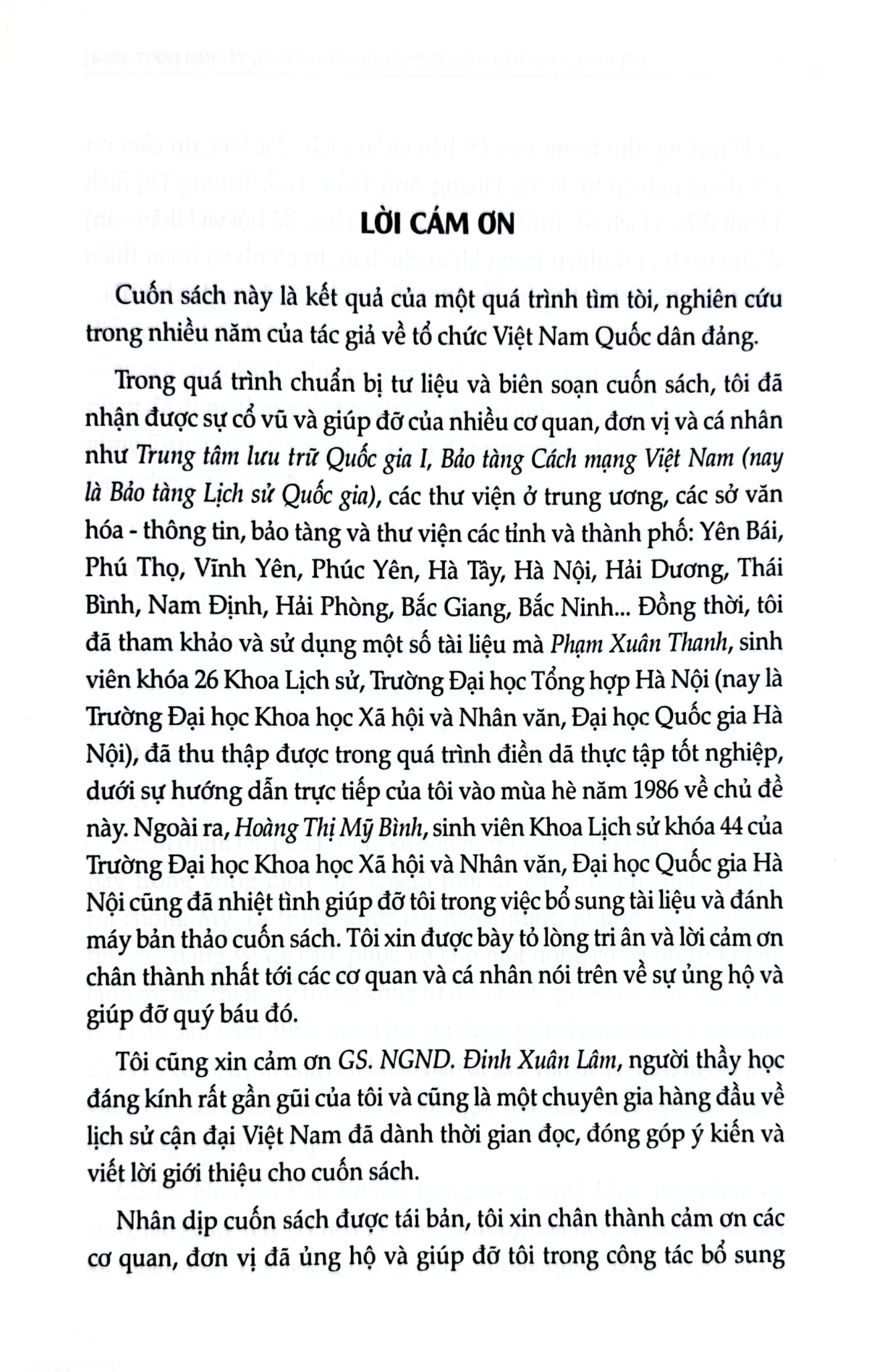 Việt Nam Quốc Dân Đảng Trong Lịch Sử Cách Mạng Việt Nam (1927-1954) - GS.TS. Nguyễn Văn Khánh