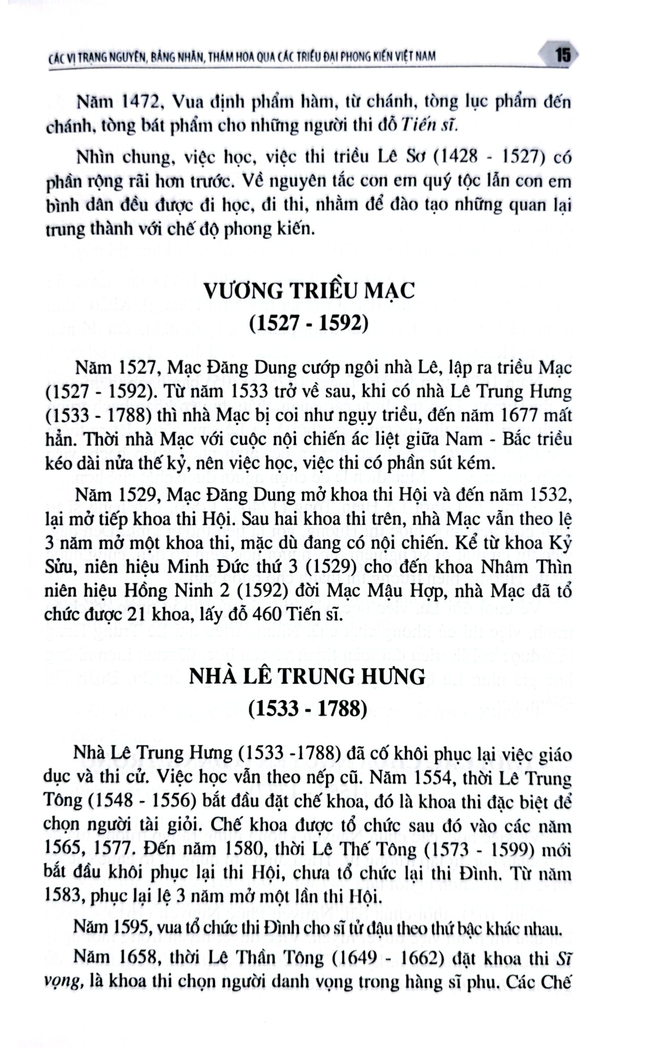 Các Vị Trạng Nguyên, Bảng Nhãn, Thám Hoa Qua Các Triều Đại Phong Kiến Việt Nam - Trần Hồng Đức