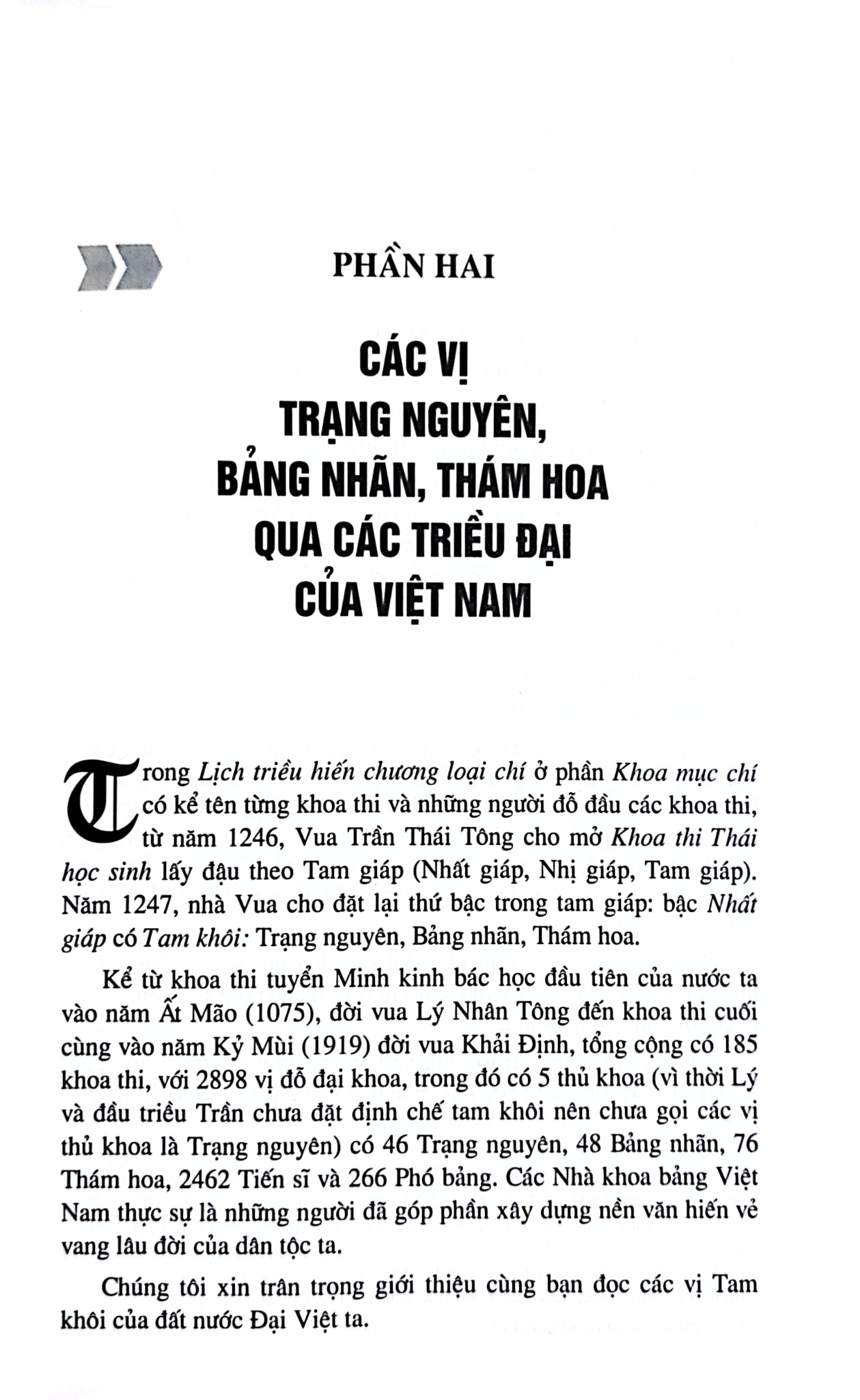 Các Vị Trạng Nguyên, Bảng Nhãn, Thám Hoa Qua Các Triều Đại Phong Kiến Việt Nam - Trần Hồng Đức