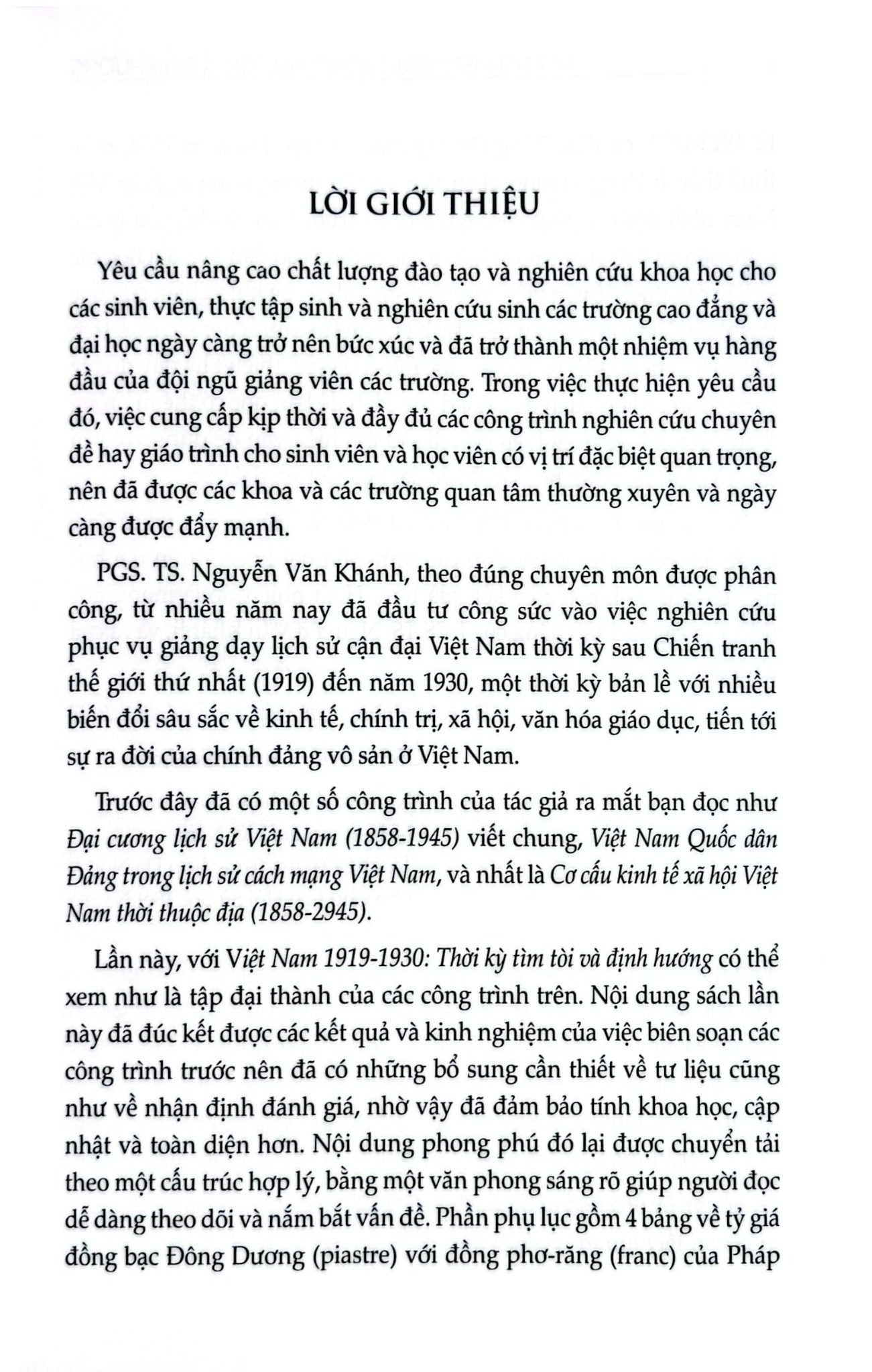 Việt Nam 1919-1930 Thời Kỳ Tìm Tòi Và Định Hướng - GS.TS. Nguyễn Văn Khánh