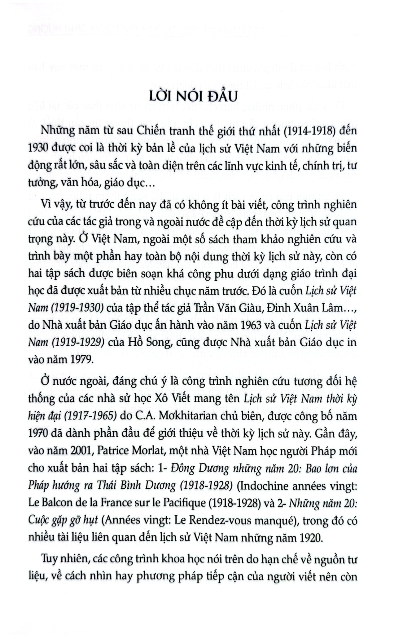 Việt Nam 1919-1930 Thời Kỳ Tìm Tòi Và Định Hướng - GS.TS. Nguyễn Văn Khánh
