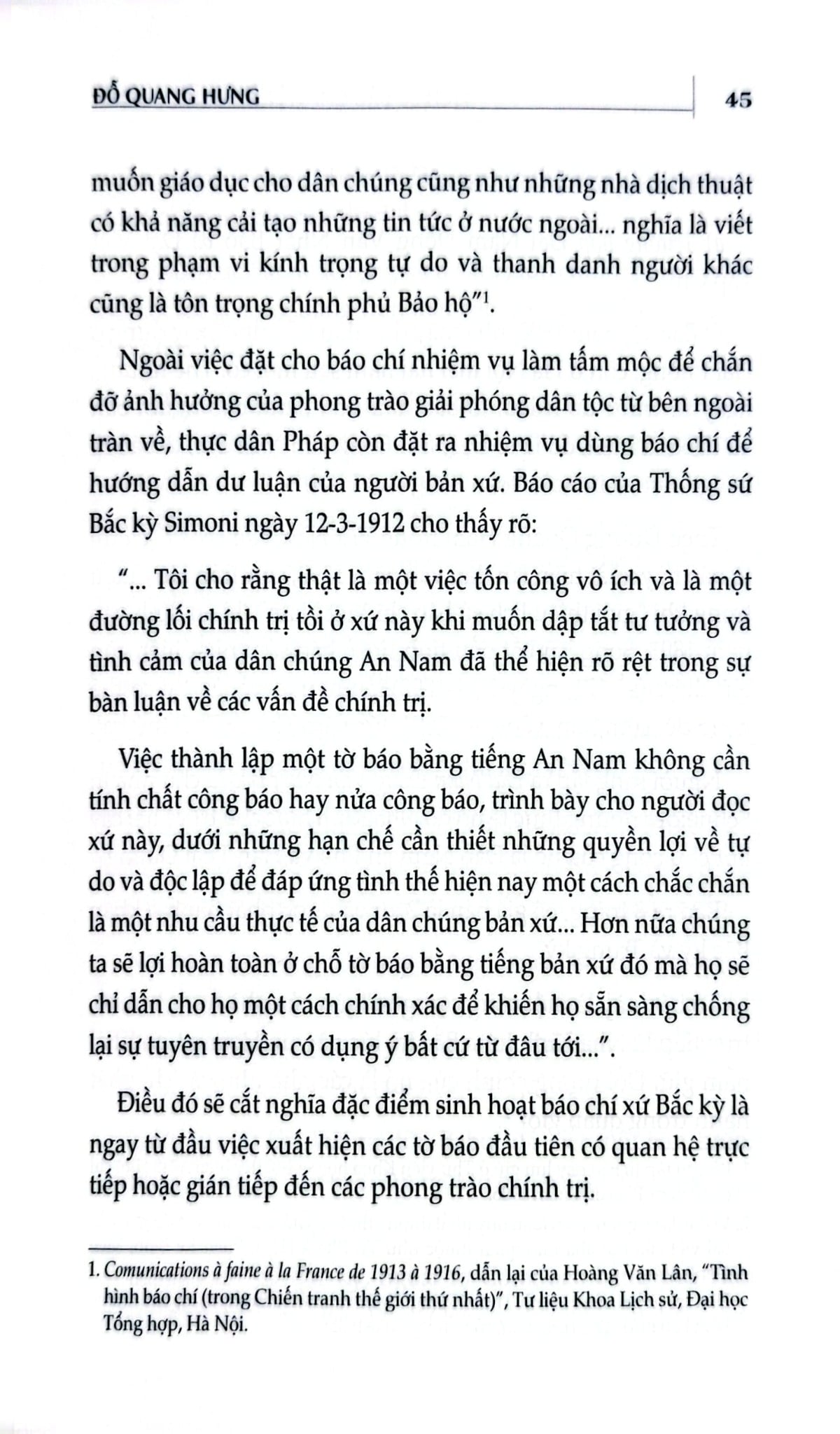 Lịch Sử Báo Chí Việt Nam (1865-1945) - Đỗ Quang Hưng