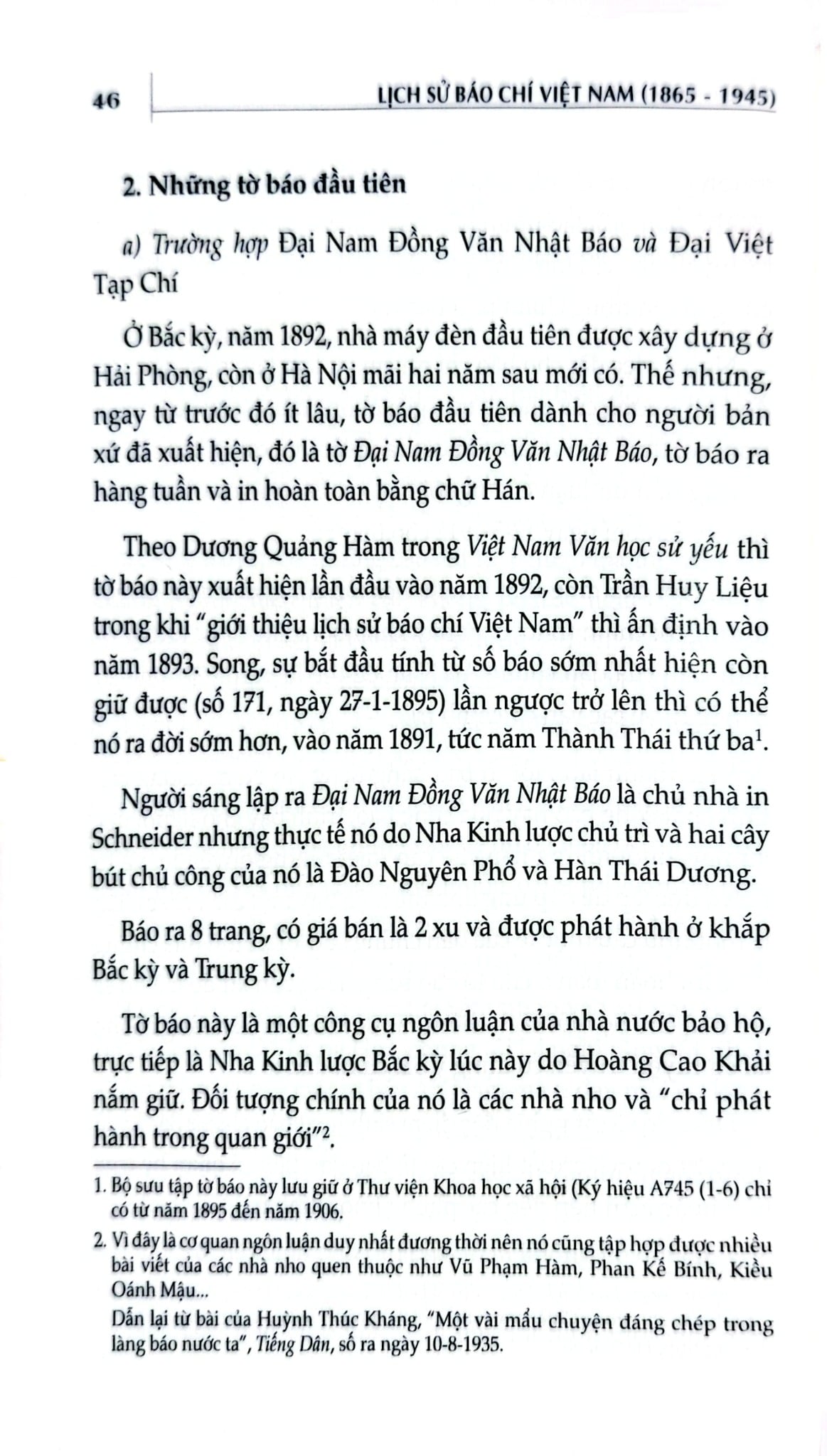 Lịch Sử Báo Chí Việt Nam (1865-1945) - Đỗ Quang Hưng