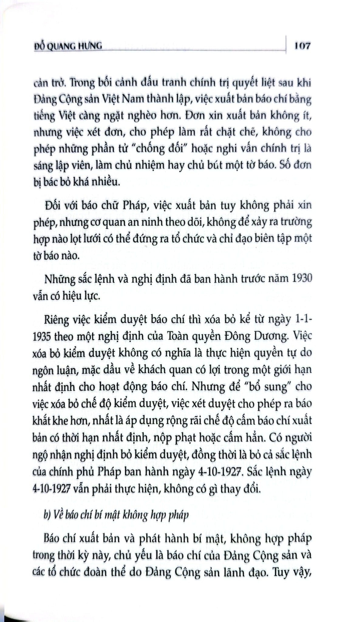 Lịch Sử Báo Chí Việt Nam (1865-1945) - Đỗ Quang Hưng
