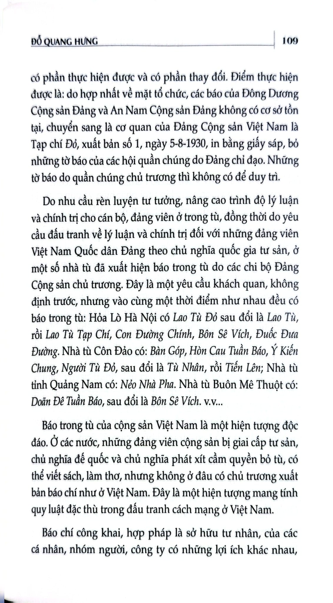 Lịch Sử Báo Chí Việt Nam (1865-1945) - Đỗ Quang Hưng