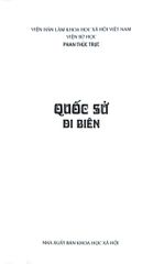 Quốc Sử Di Biên - Nhà nghiên cứu. Phan Thúc Trực