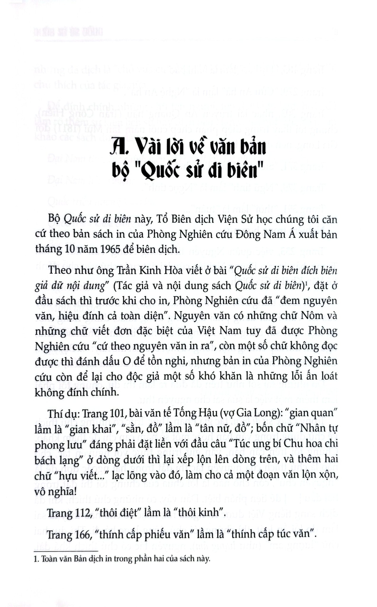 Quốc Sử Di Biên - Nhà nghiên cứu. Phan Thúc Trực