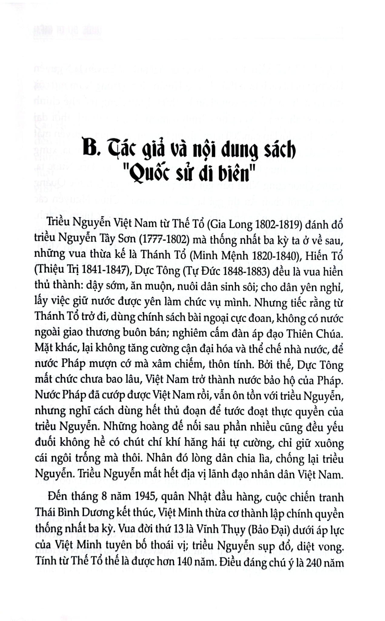Quốc Sử Di Biên - Nhà nghiên cứu. Phan Thúc Trực