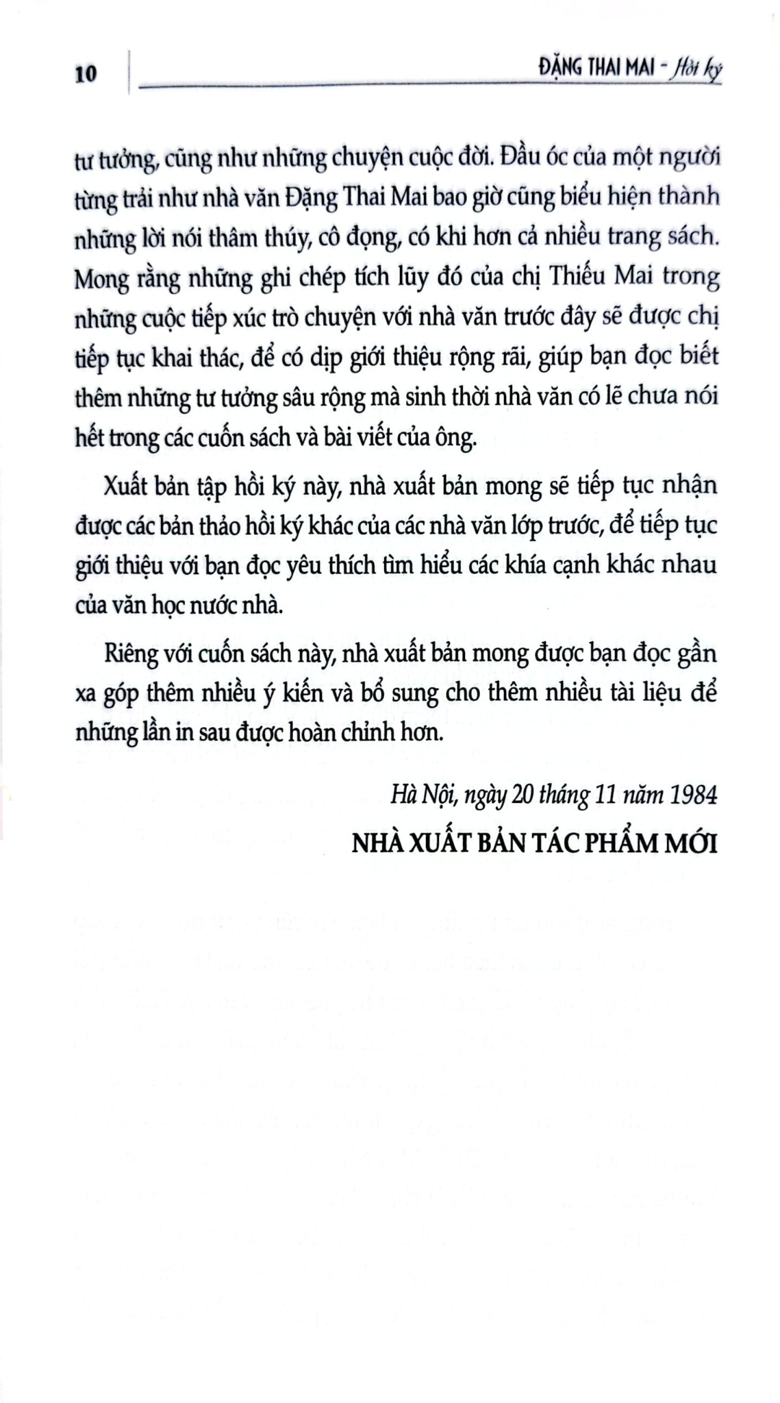 Đặng Thai Mai (Hồi Ký) - Đặng Thai Mai
