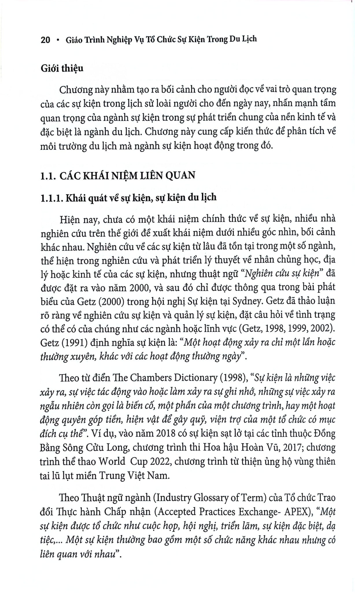 Giáo Trình Nghiệp Vụ Tổ Chức Sự Kiện Trong Du Lịch - GS.TS. Hà Nam Khánh Giao