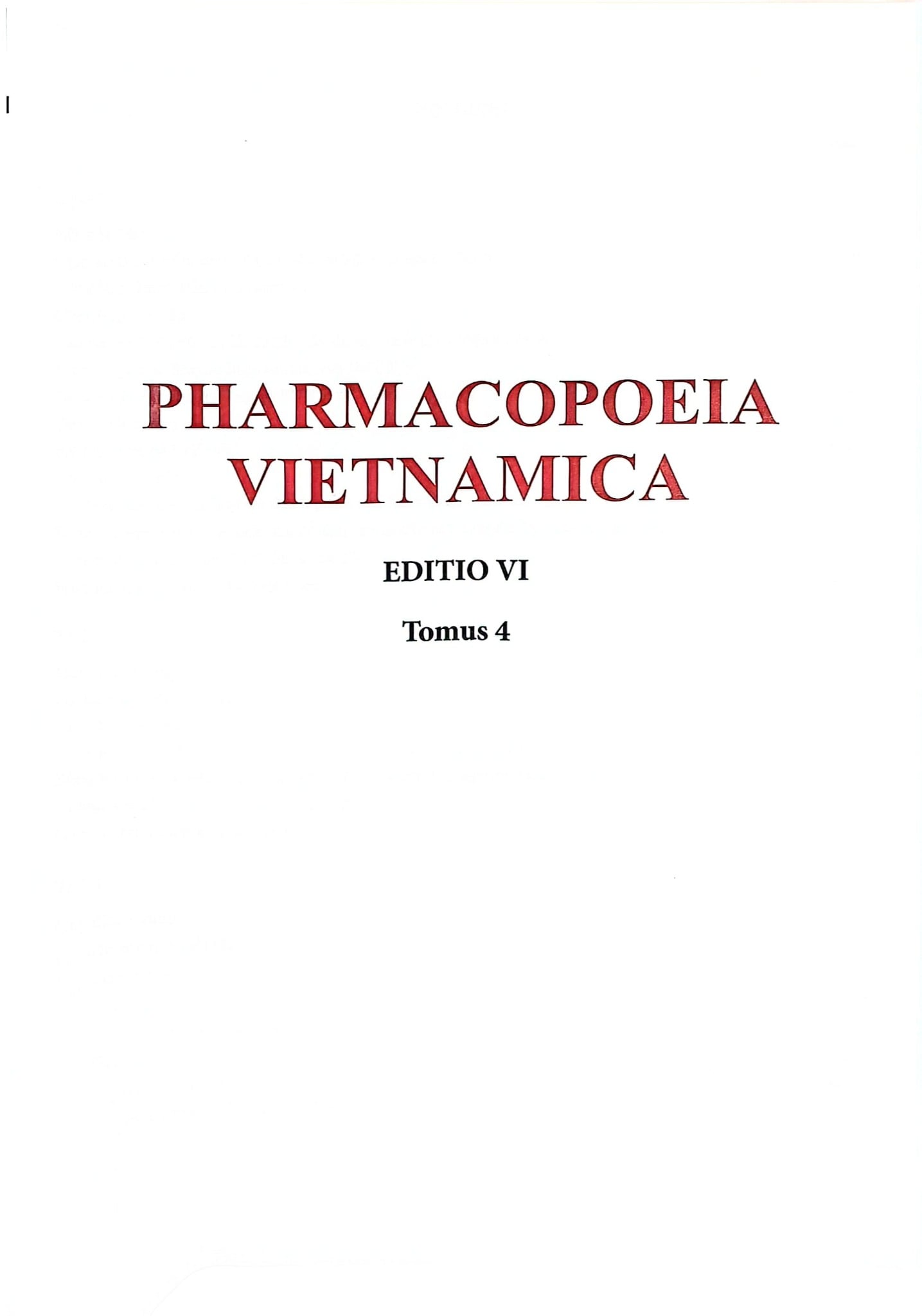 Trọn Bộ 4 Tập Dược Điển Việt Nam (Lần Xuất Bản Thứ 6) - Bộ Y Tế (Xuất Bản 2026)