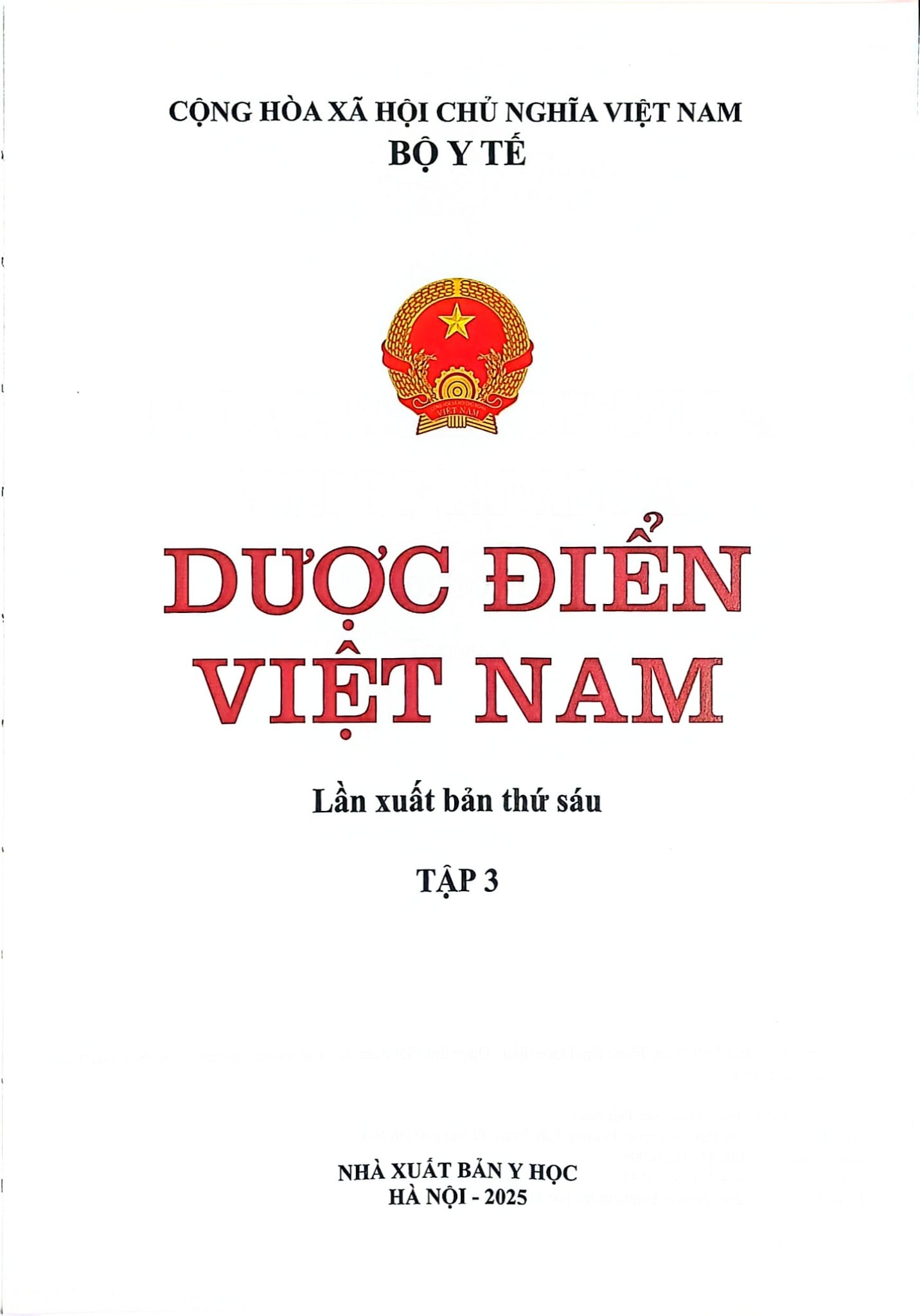 Trọn Bộ 4 Tập Dược Điển Việt Nam (Lần Xuất Bản Thứ 6) - Bộ Y Tế (Xuất Bản 2026)
