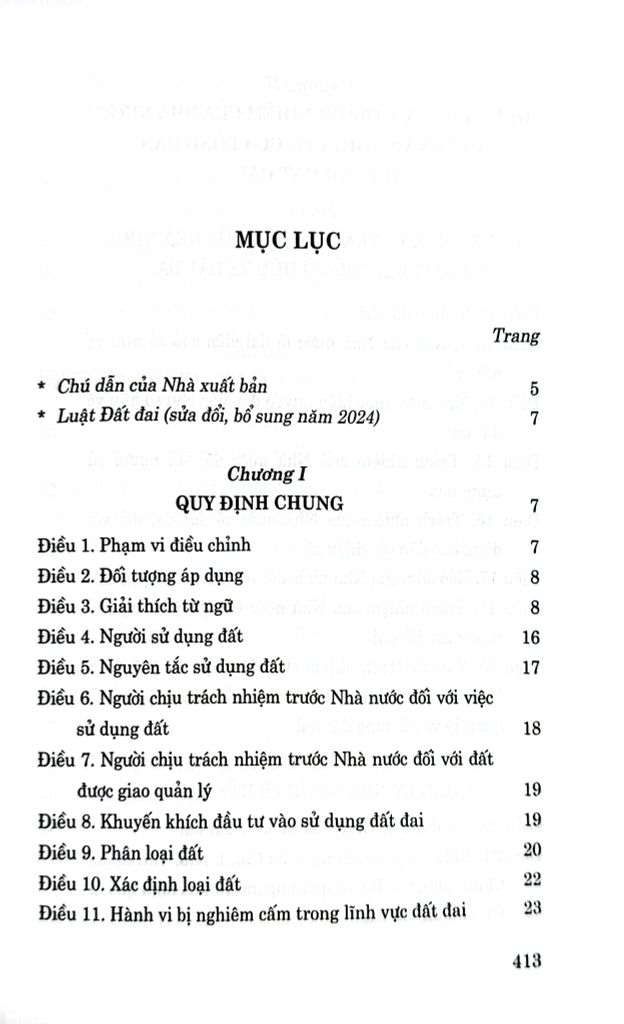  Luật Đất Đai (Sửa Đổi, Bổ Sung Năm 2024) - Quốc hội 
