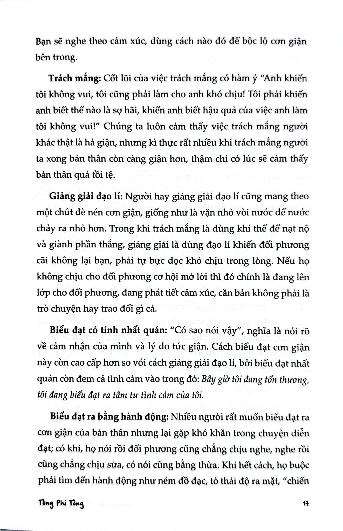 Hướng Dẫn Sử Dụng Cơn Giận - Tùng Phi Tòng