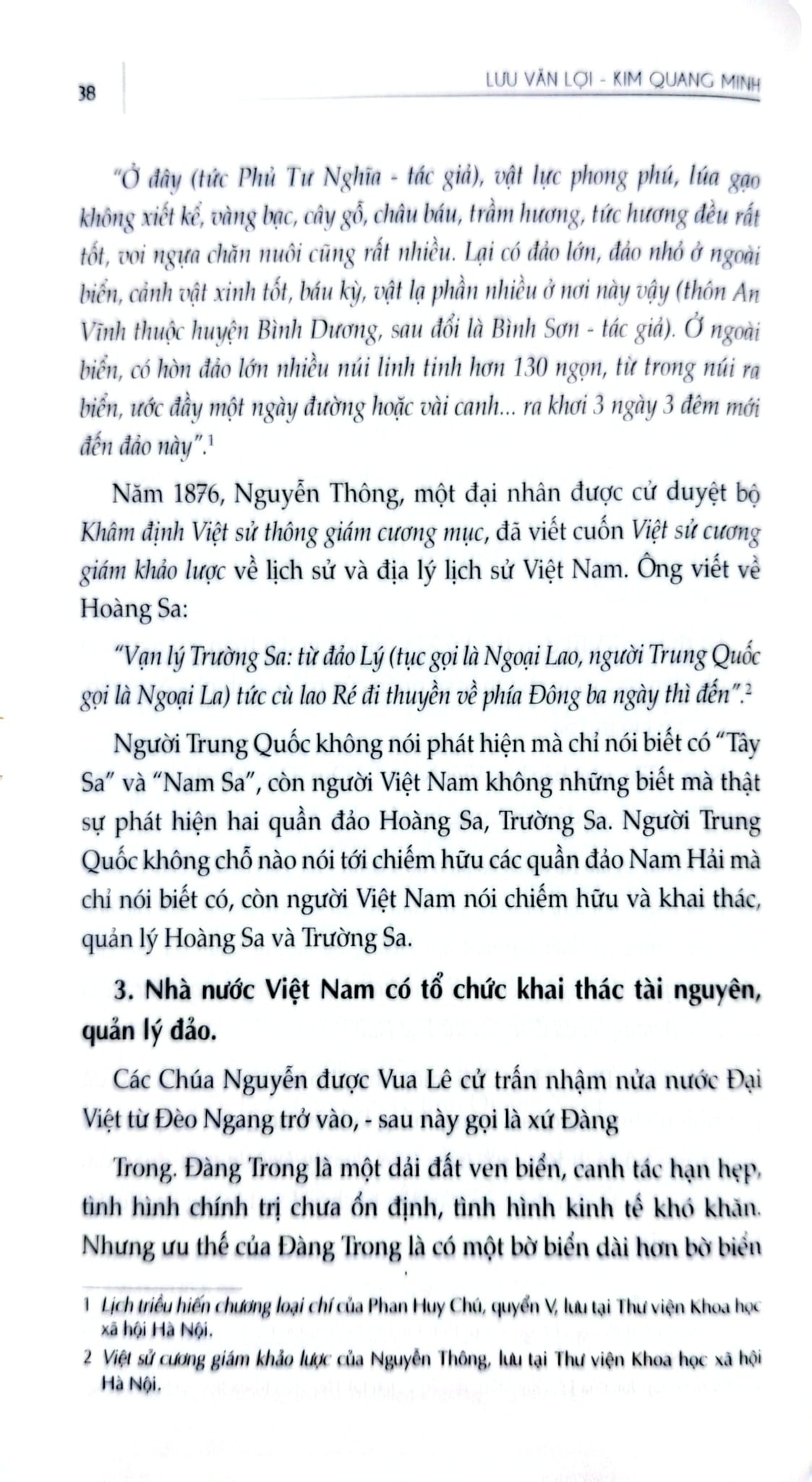 Hoàng Sa, Trường Sa Trong Tâm Thức Người Việt Nam - Lưu Văn Lợi, Kim Quang Minh