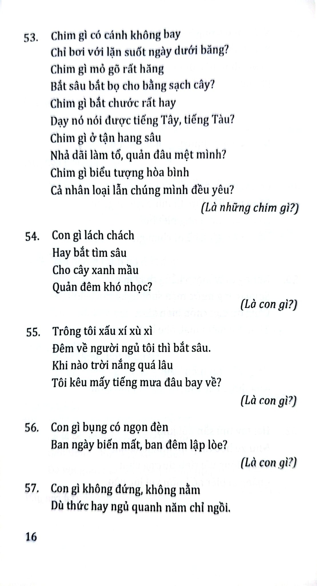 Câu Đố Về Các Loài Vật - Quang Minh