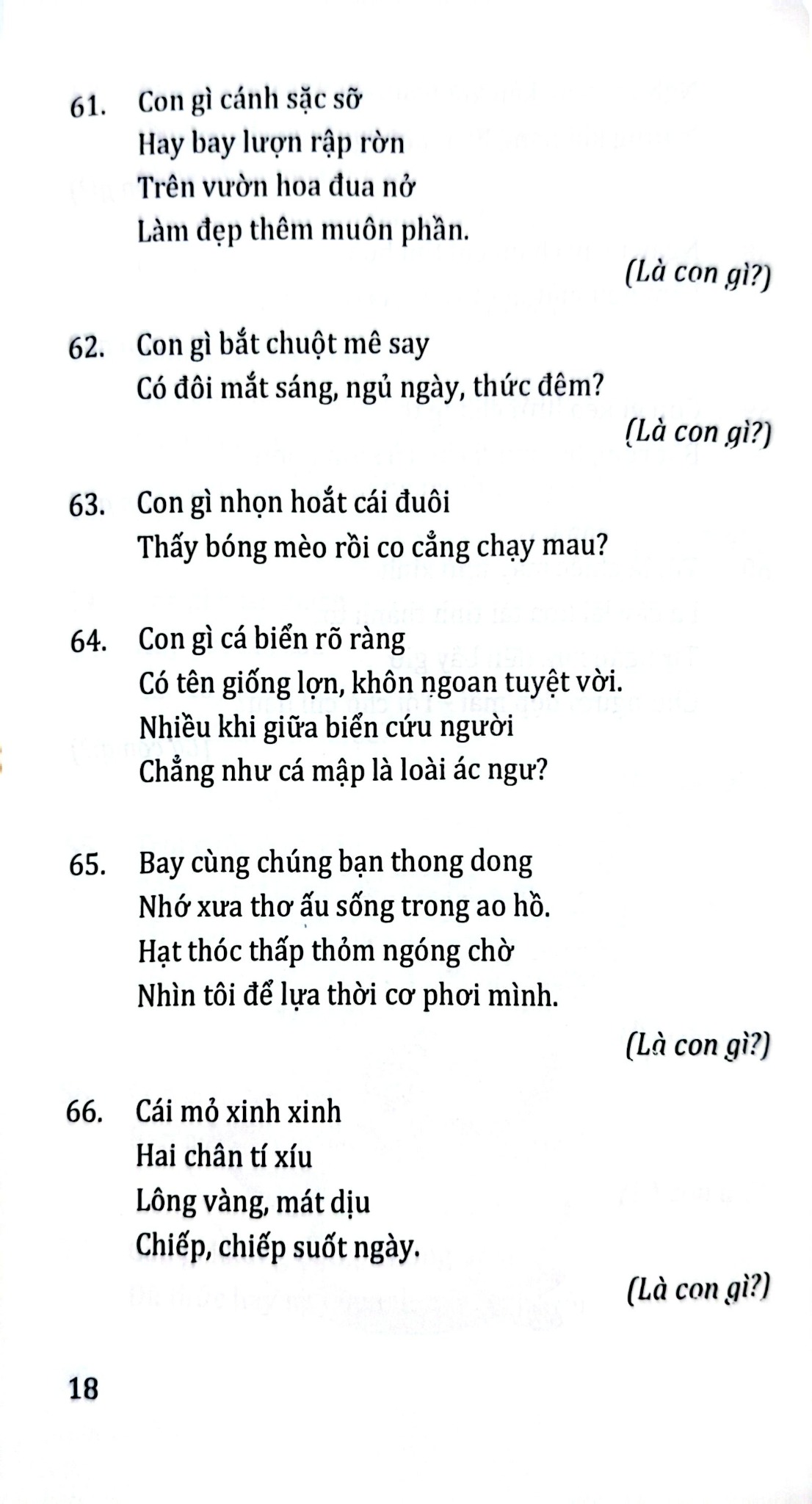 Câu Đố Về Các Loài Vật - Quang Minh