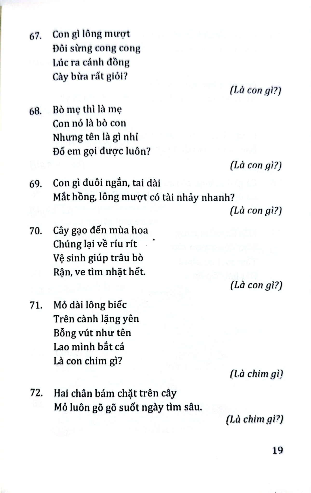 Câu Đố Về Các Loài Vật - Quang Minh