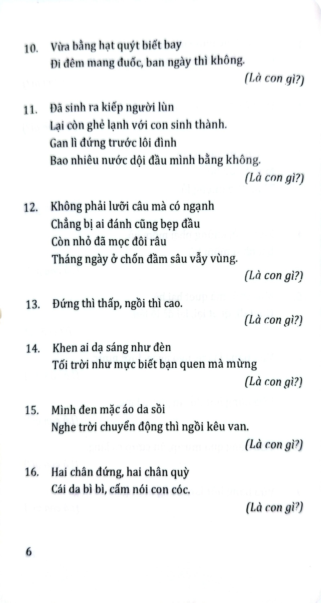 Câu Đố Về Các Loài Vật - Quang Minh