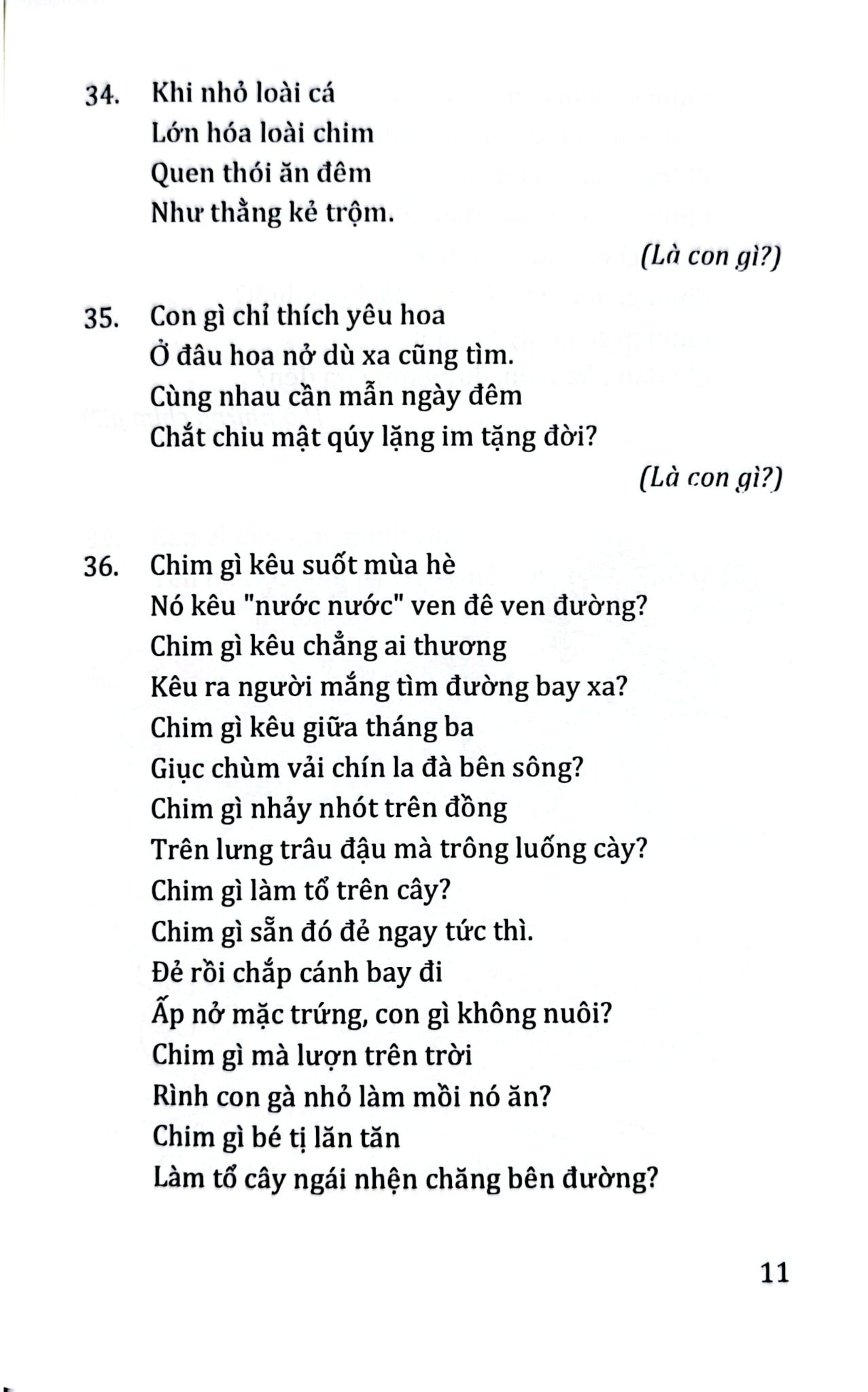 Câu Đố Về Các Loài Vật - Quang Minh