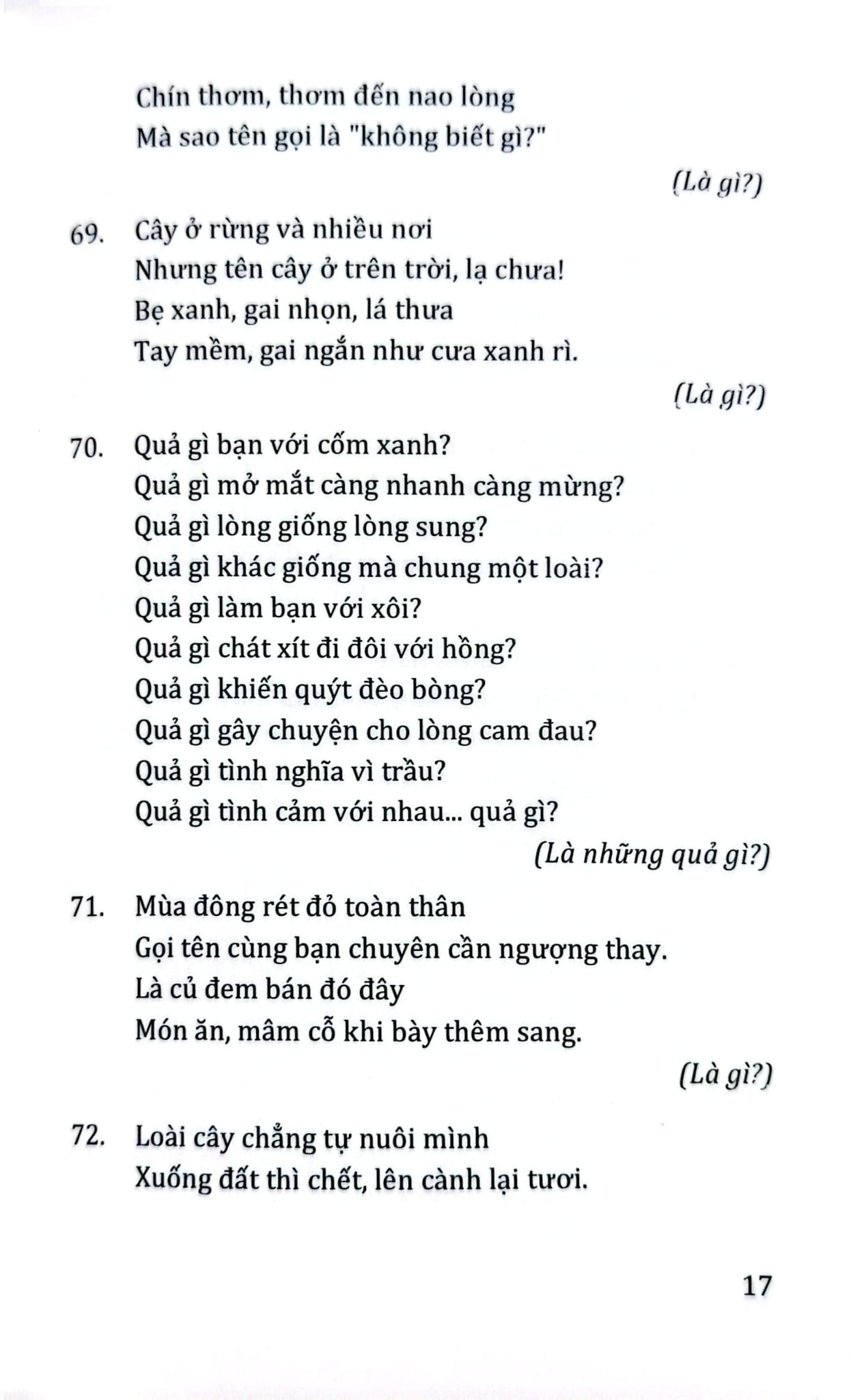 Câu Đố Về Cỏ Cây Hoa Lá - Quang Minh