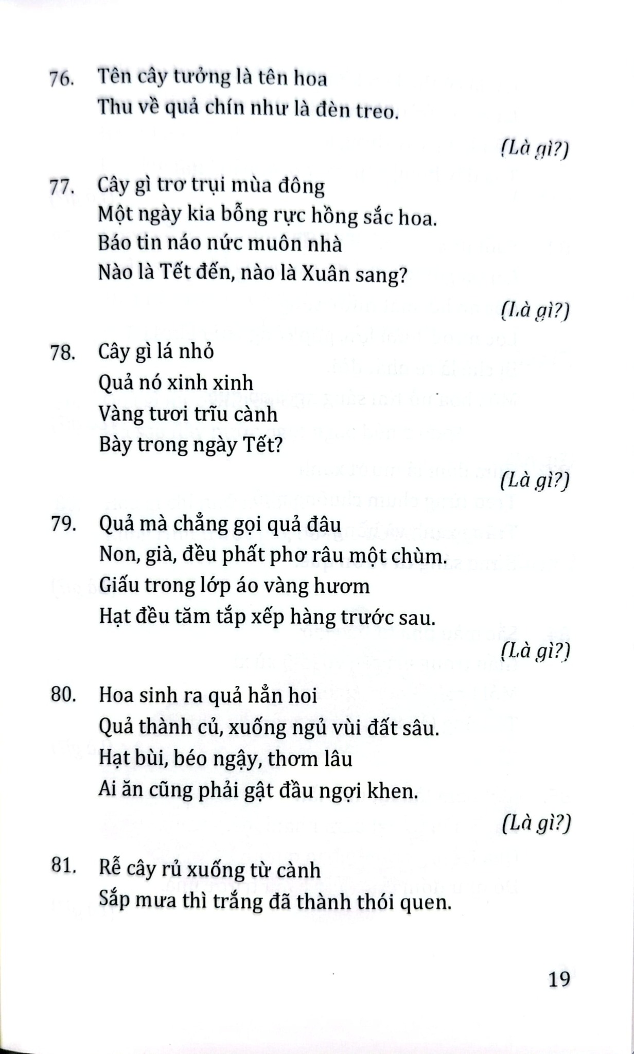 Câu Đố Về Cỏ Cây Hoa Lá - Quang Minh
