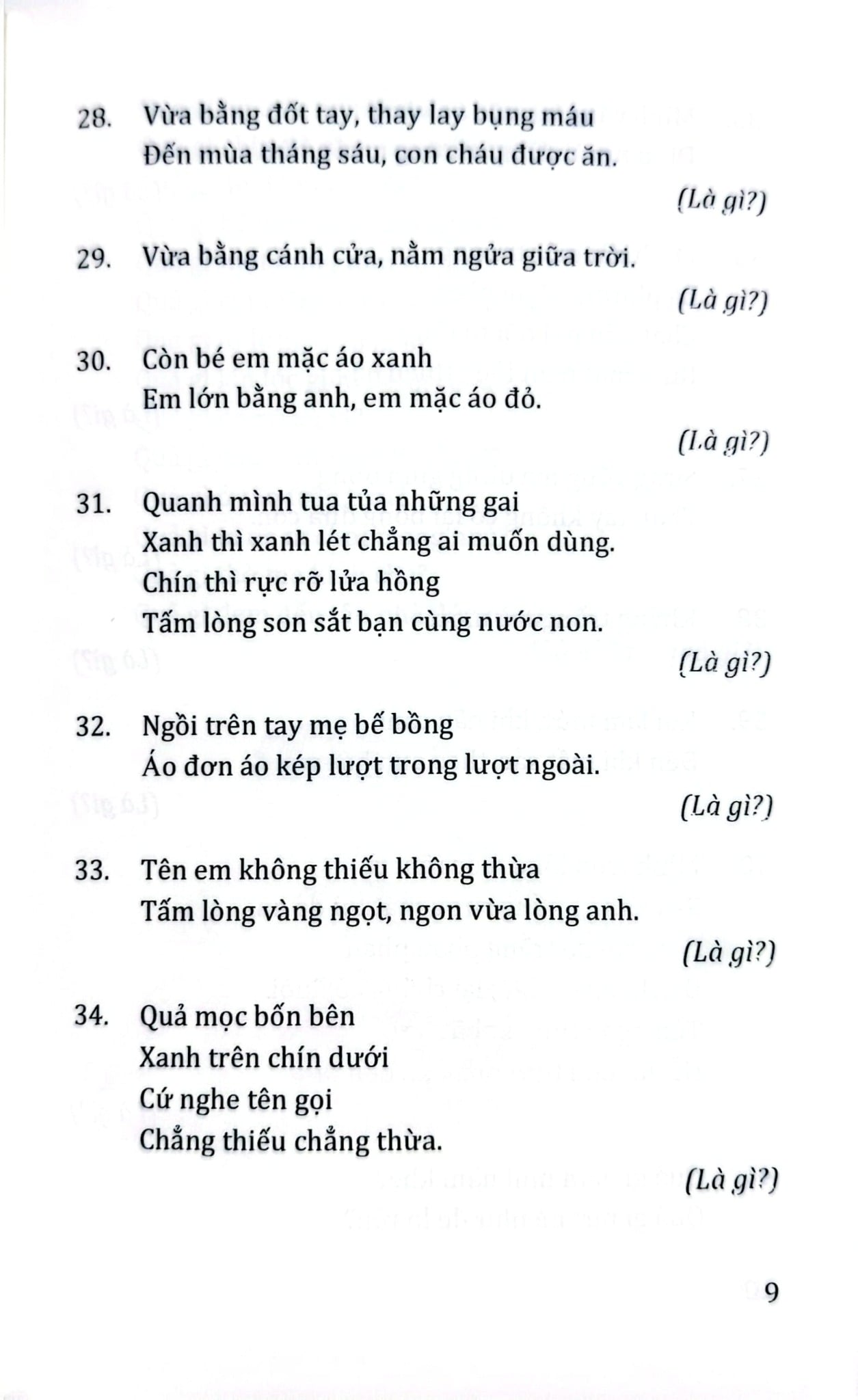 Câu Đố Về Cỏ Cây Hoa Lá - Quang Minh
