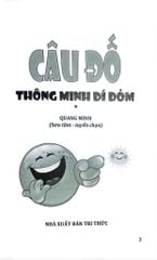 Câu Đố Thông Minh Dí Dỏm - Quang Minh