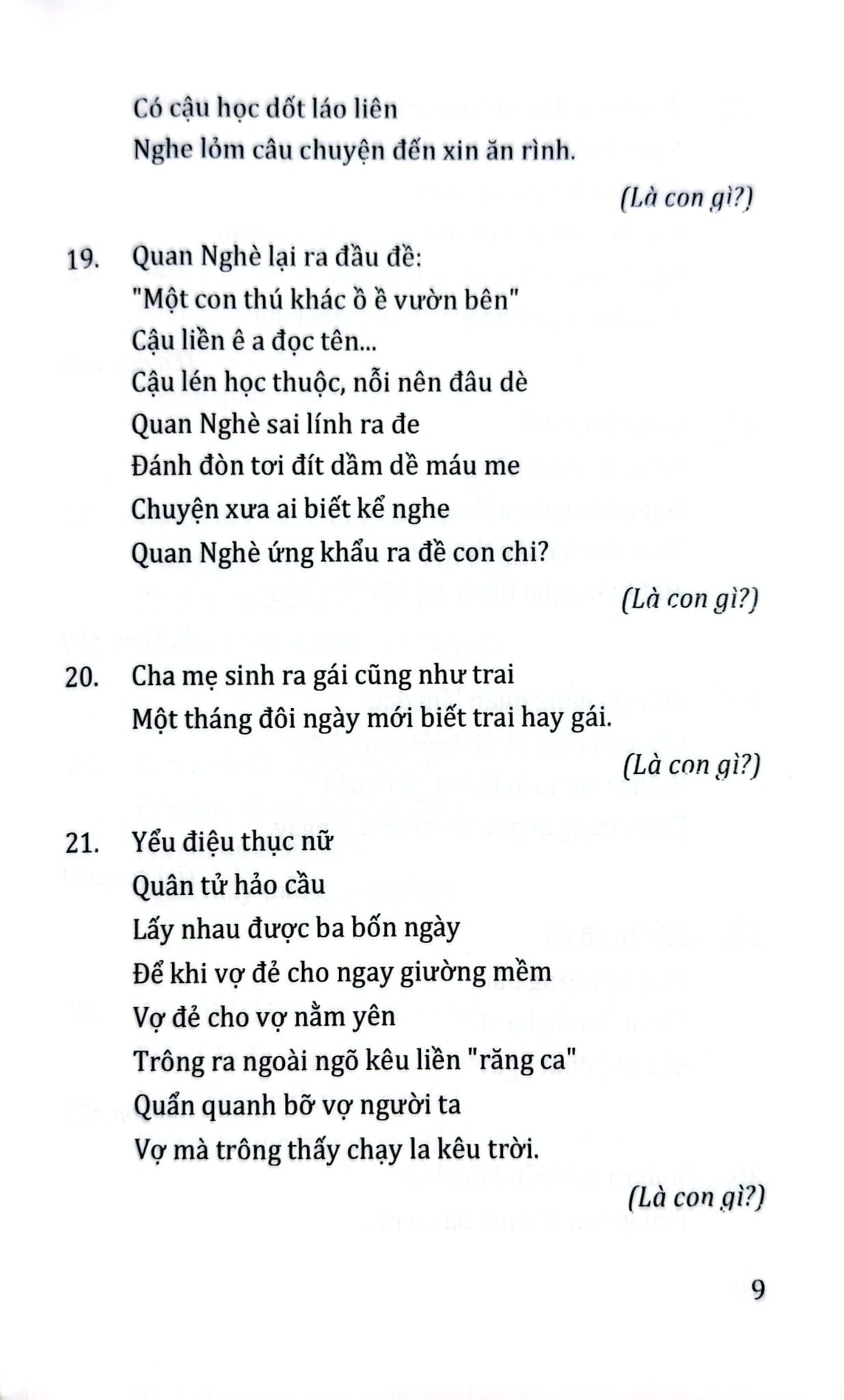 Câu Đố Thông Minh Dí Dỏm - Quang Minh