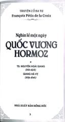 Nghìn Lẻ Một Ngày - Quốc Vương Hormoz - TS. Nguyễn Hoài Giang ; 
Giang Hà Vỵ