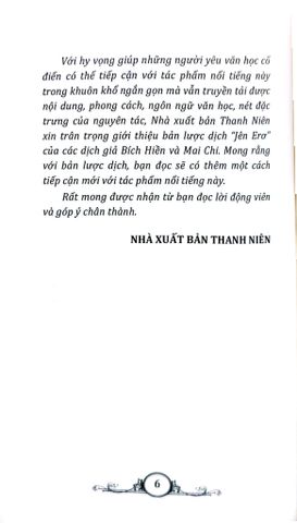  Văn Học Cổ Điển Tóm Lược - Jên Erơ - Charlotte Brontë 