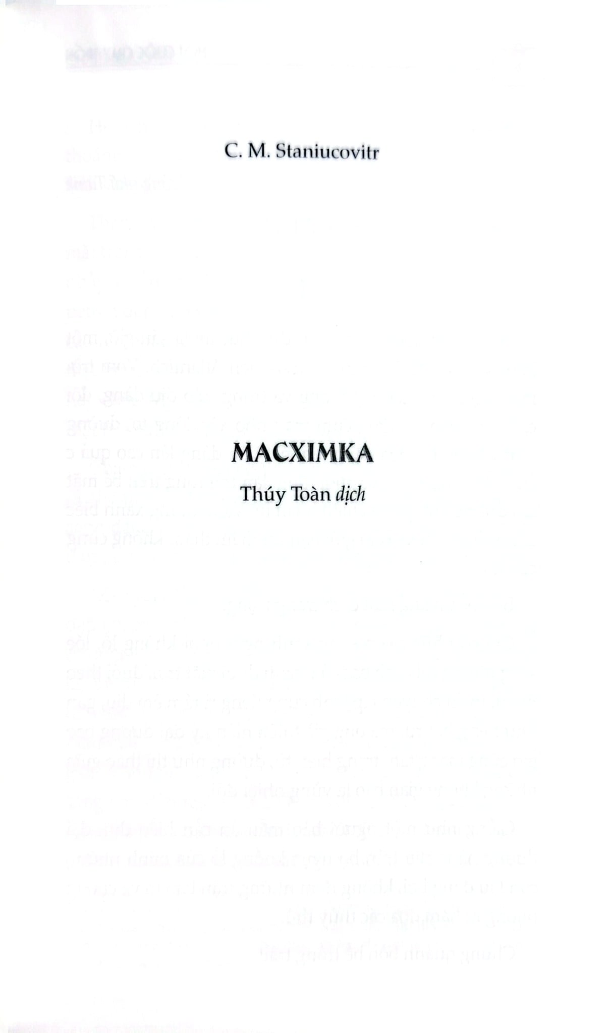 Một Cuộc Chạy Trốn - Konstantin Staniukovich
