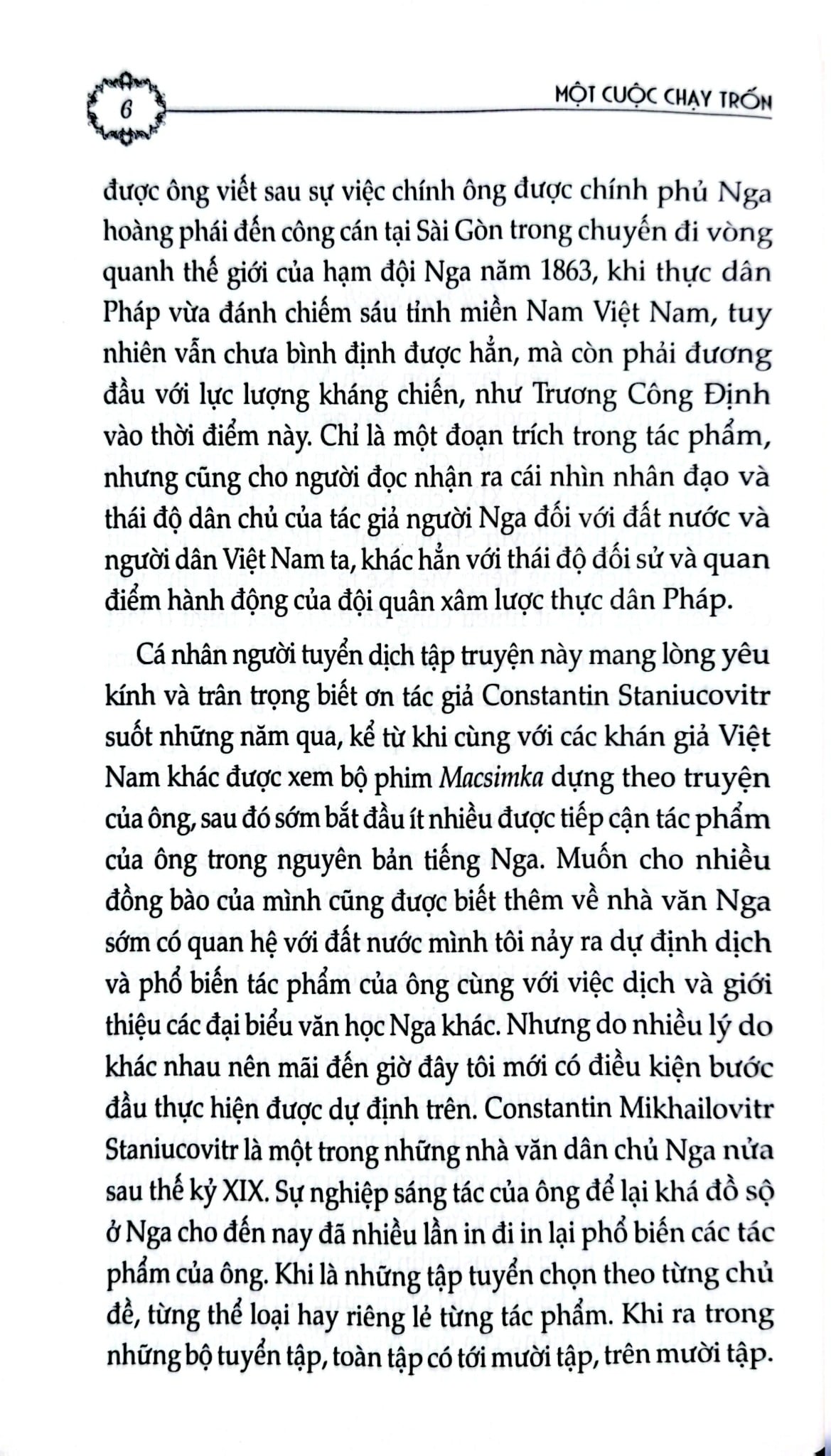 Một Cuộc Chạy Trốn - Konstantin Staniukovich