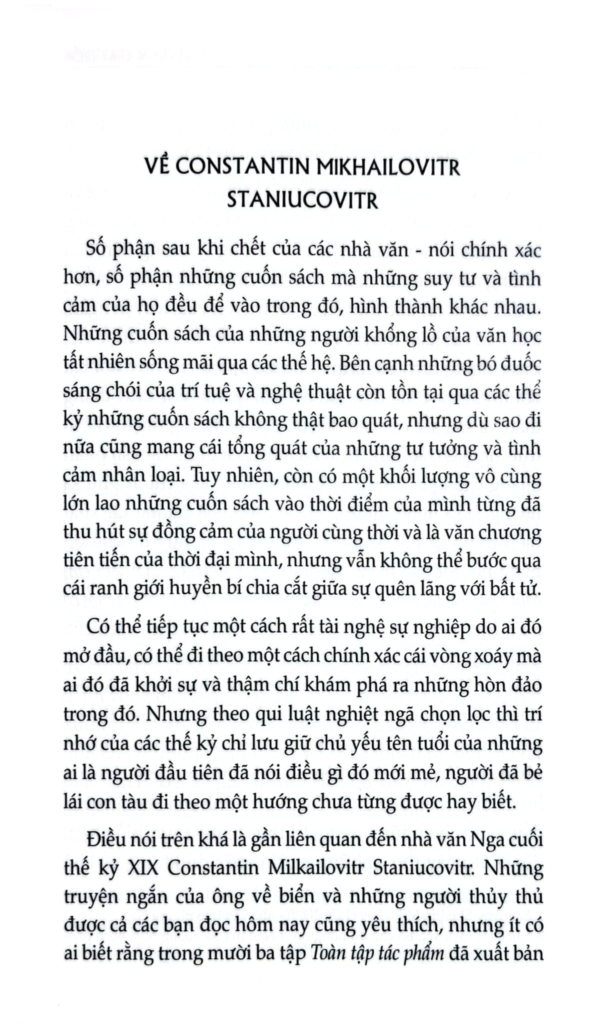 Một Cuộc Chạy Trốn - Konstantin Staniukovich