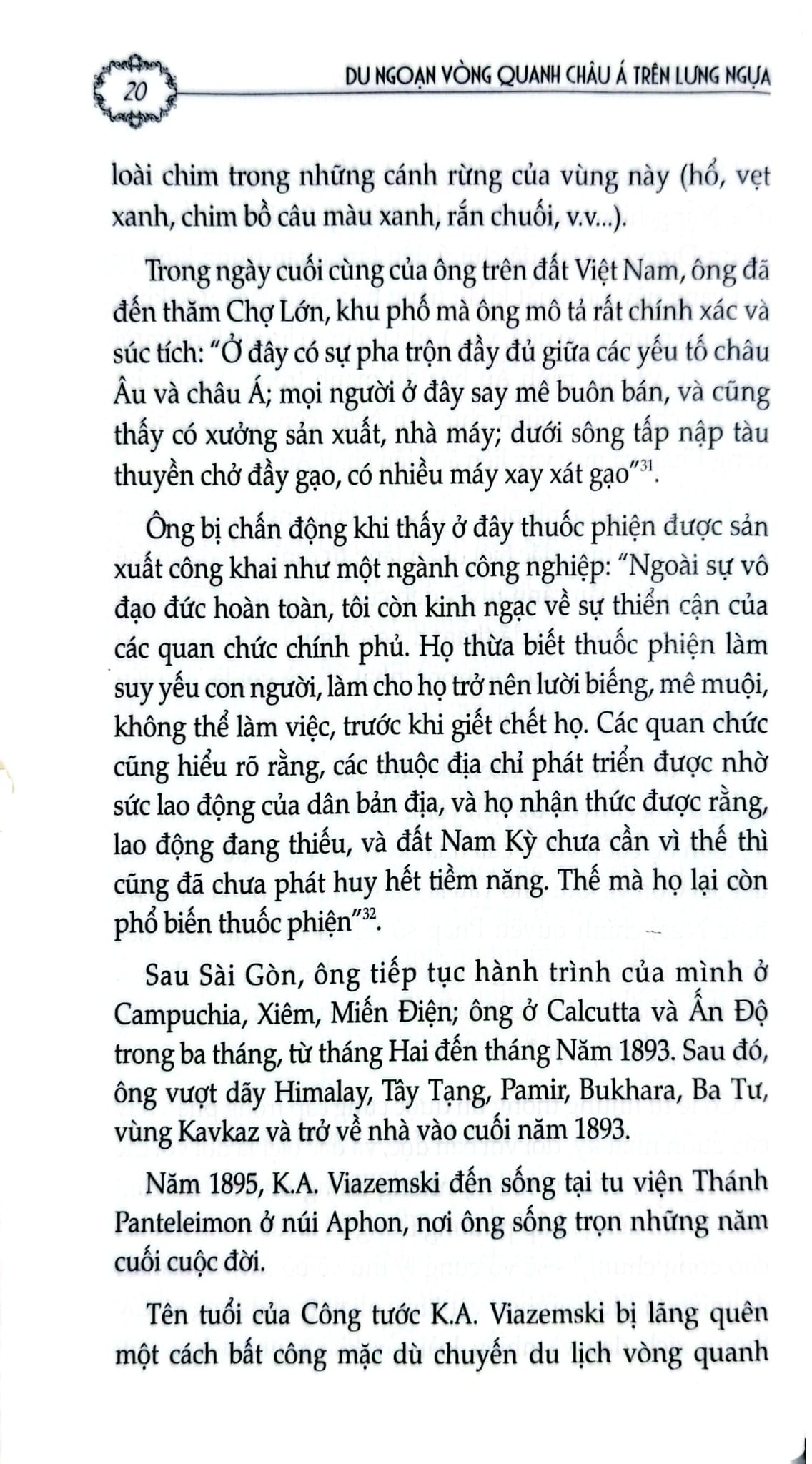 Du Ngoạn Vòng Quanh Châu Á Trên Lưng Ngựa - K.A Viazemski