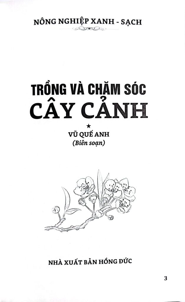 Sách Nông Nghiệp Xanh Và Sạch - Trồng Và Chăm Sóc Cây Cảnh - Vũ Quế Anh
