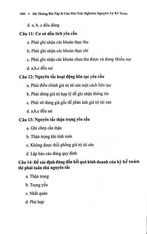  Hệ Thống Bài Tập Và Câu Hỏi Trắc Nghiệp Nguyên Lý Kế Toán (TBLT11) - (Theo Thông Tư Số 99/2025/TT-BTC) - TS. Phạm Ngọc Toàn, PGS. TS. Võ Văn Nhị 