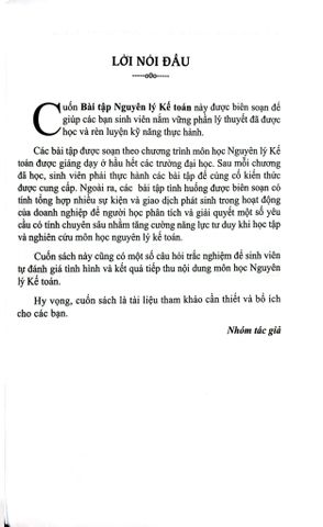  Hệ Thống Bài Tập Và Câu Hỏi Trắc Nghiệp Nguyên Lý Kế Toán (TBLT11) - (Theo Thông Tư Số 99/2025/TT-BTC) - TS. Phạm Ngọc Toàn, PGS. TS. Võ Văn Nhị 