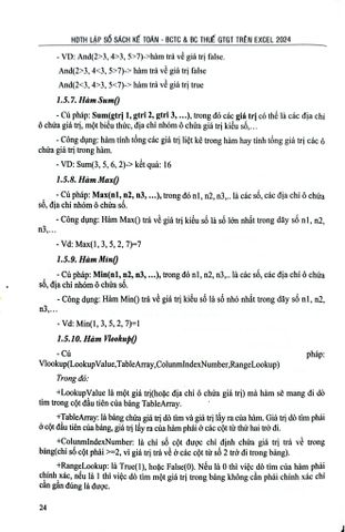  Hướng Dẫn Thực Hành Lập Sổ Sách Kế Toán Báo Cáo Tài Chính Báo Cáo Thuế GTGT Trên Excel 2024 (TBLT 13) - TS.Đặng Văn Sáng 