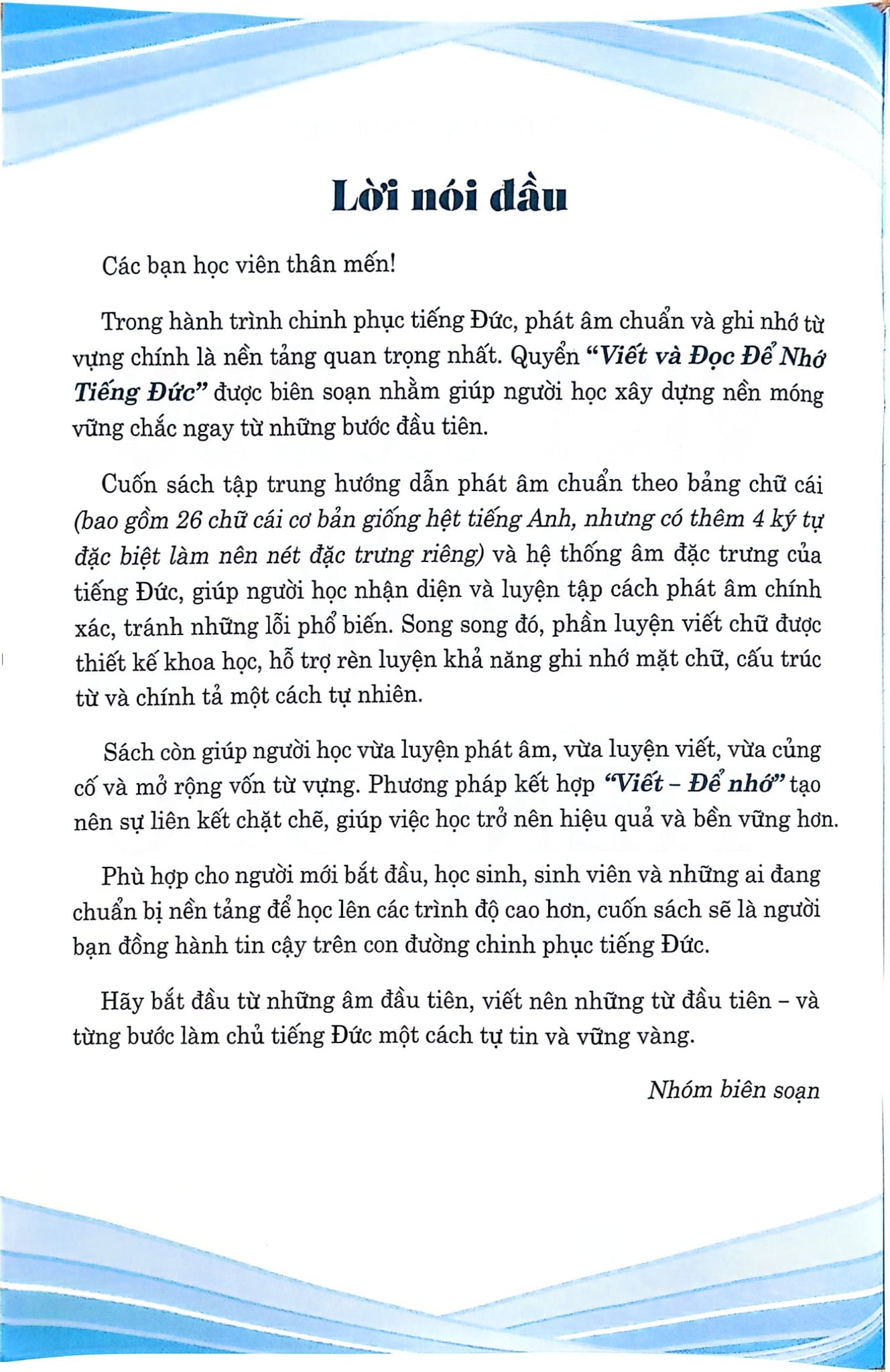 Viết Và Đọc Để Nhớ Tiếng Đức  - Nam Thuận, Minh Huy