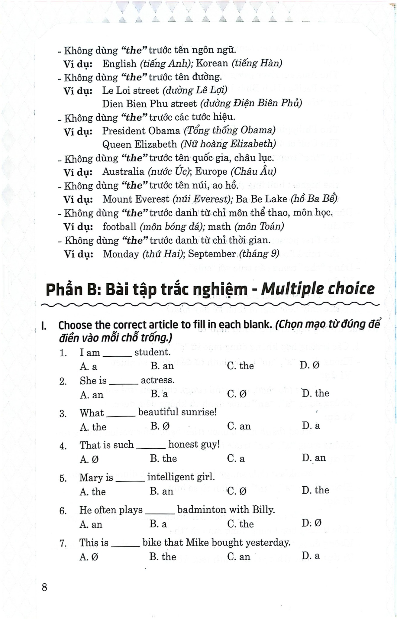 Trắc Nghiệm Ngữ Pháp Tiếng Anh  -  
Minh Luận, Nguyễn Hoàng Thanh Ly