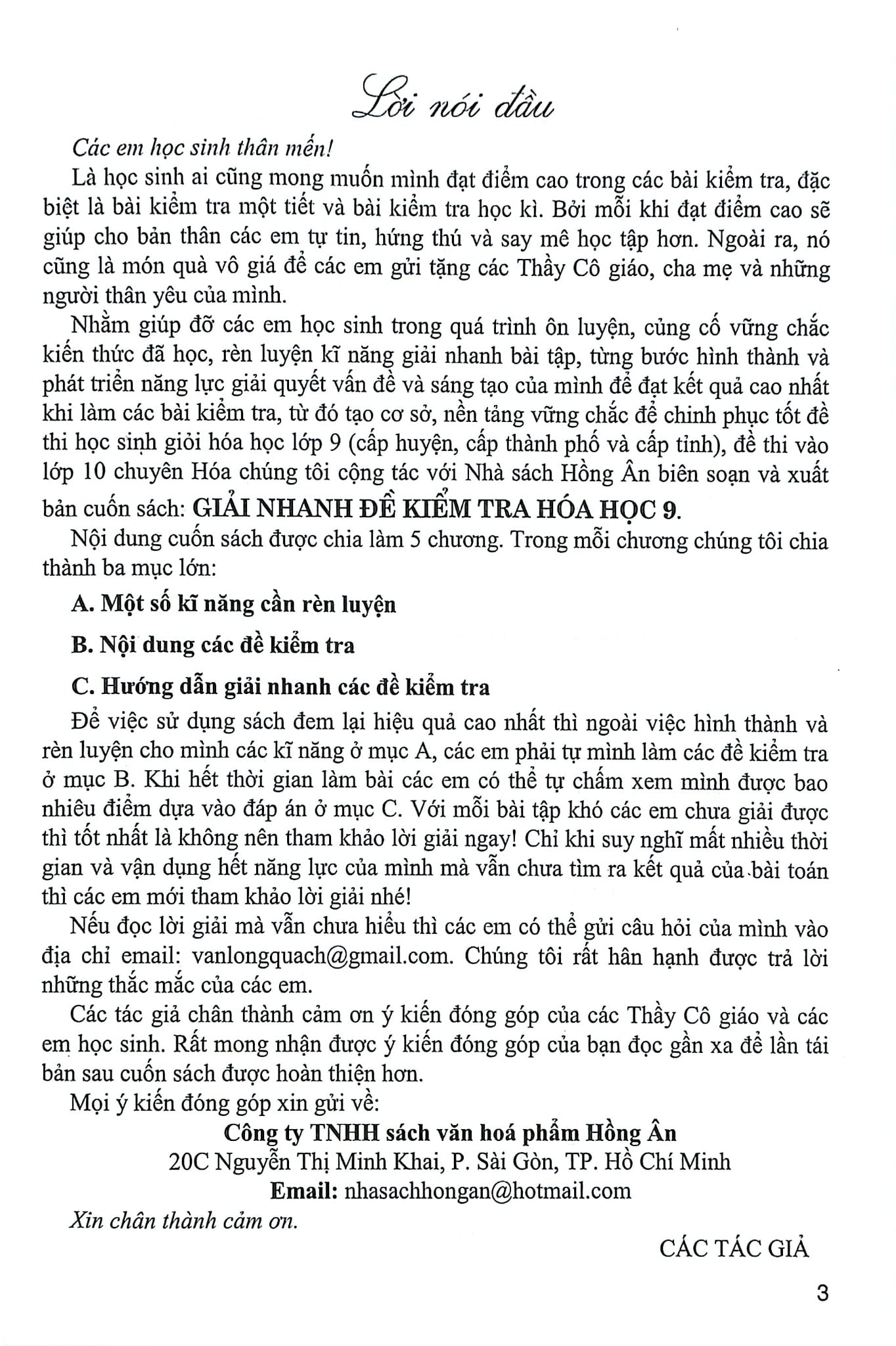 Giải Nhanh Đề Kiểm Tra Hóa Học 9 - PGS TS. Nguyễn Xuân Trường