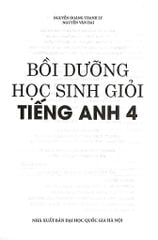 Bồi Dưỡng Học Sinh Giỏi Tiếng Anh 4  -  
Nguyễn Hoàng Thanh Ly
